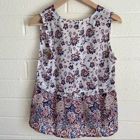 NWT; Lucky Brand floral blouse - Picture 5 of 8